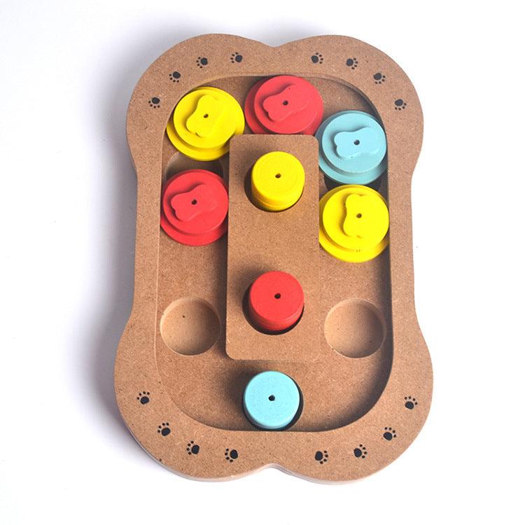 Interactive Paw Print And Bone Puzzle Toy - Engage And Entertain Your Pet!