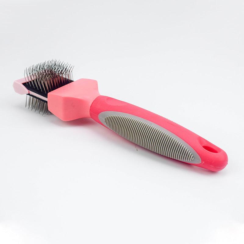 Gentlegroom Pet Self-Cleaning Hair Brush - Double-Sided Soft Comb