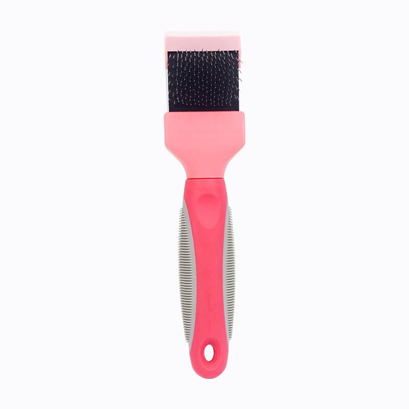 Gentlegroom Pet Self-Cleaning Hair Brush - Double-Sided Soft Comb