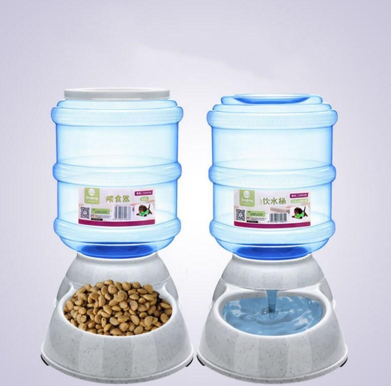 Automatic Pet Feeder & Water Fountain Combo - Large Capacity, Eco-Friendly Design