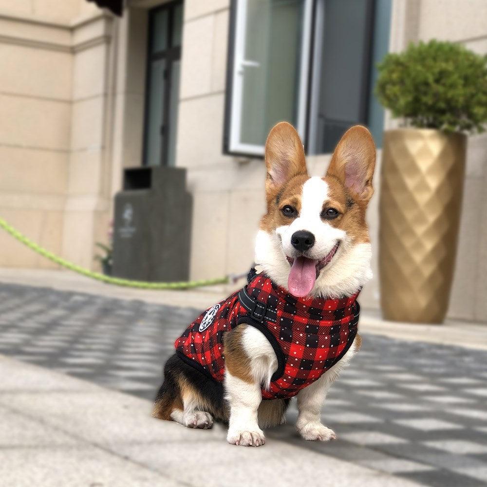 Cozy Canine Winterwear: Waterproof Reflective Tape Dog Jacket